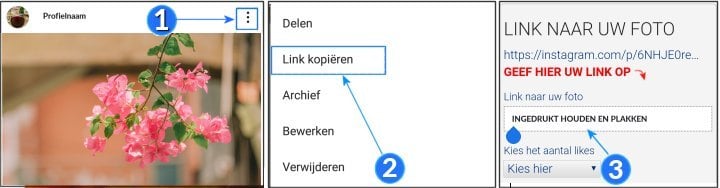 instagram foto hoe link kopieren