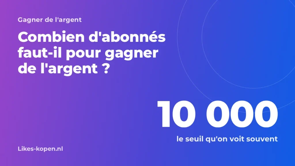 Combien d'abonnés faut-il pour gagner de l'argent ? Ce que demande chaque plateforme