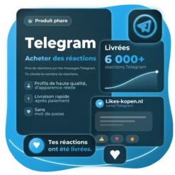 Acheter des Réactions Telegram | Likes-kopen.nl