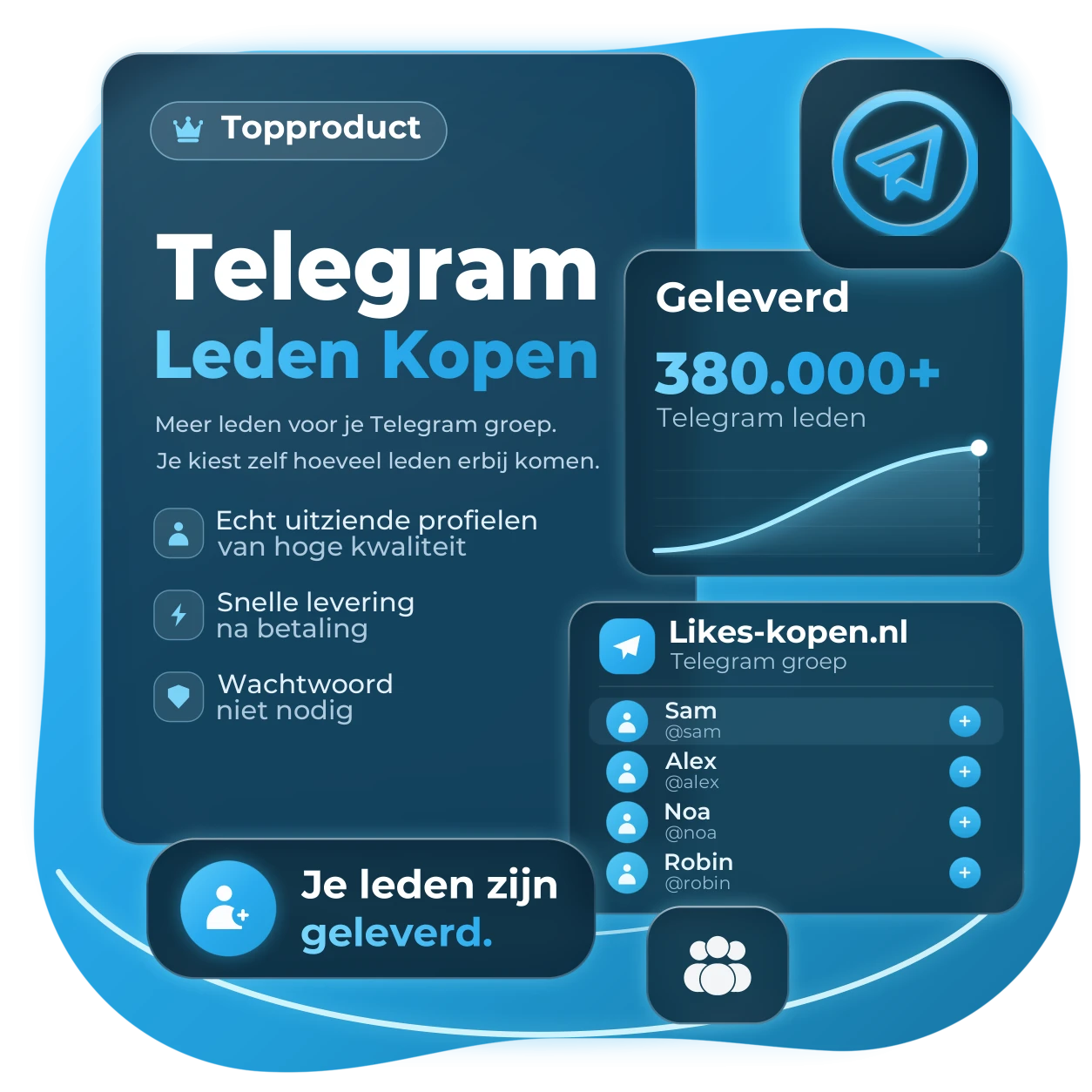 Telegram Leden Kopen | Likes-kopen.nl