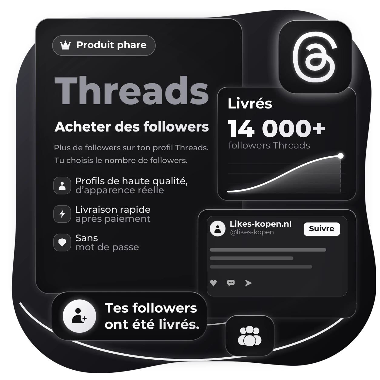 Acheter des Followers Threads | Likes-kopen.nl