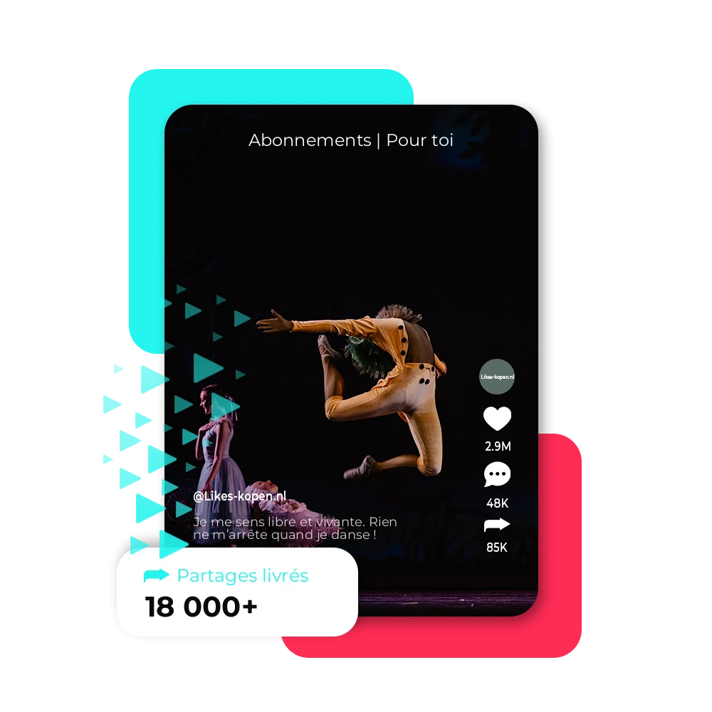 Acheter des Partages TikTok | Likes-kopen.nl