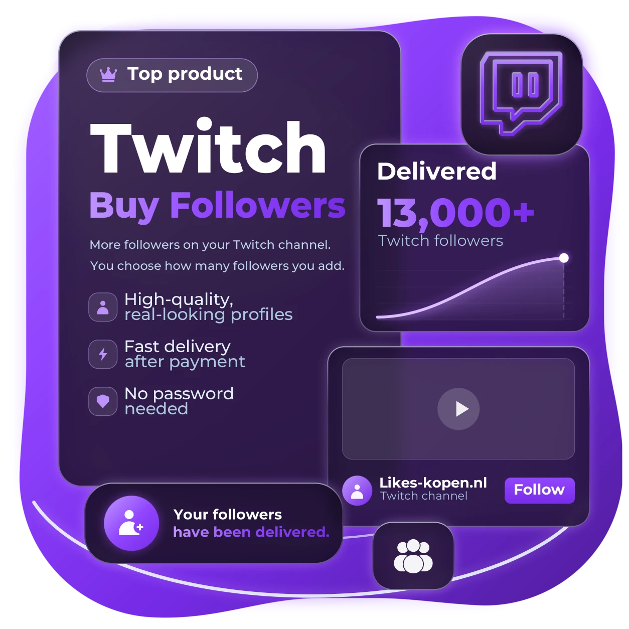 Buy Twitch Followers | Likes-kopen.nl