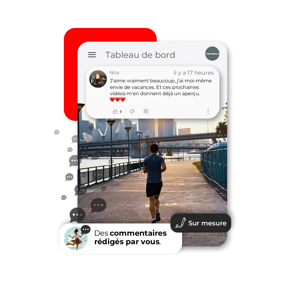 Acheter des Commentaires YouTube Personnalisés | Likes-kopen.nl